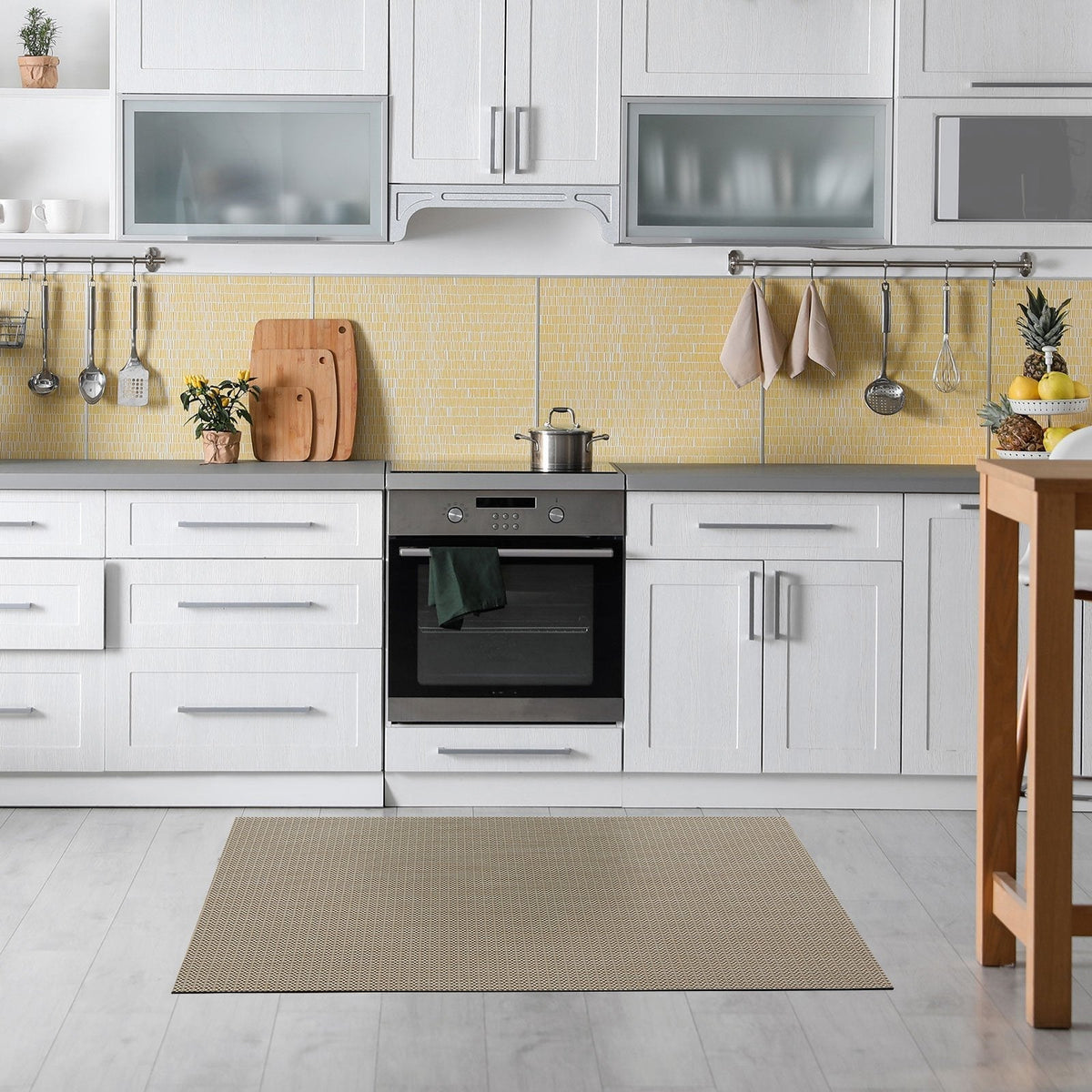 ✂ Vinyl-Küchenläufer | Vinyl Küchenteppich | Pflegeleicht | Unempfindlich