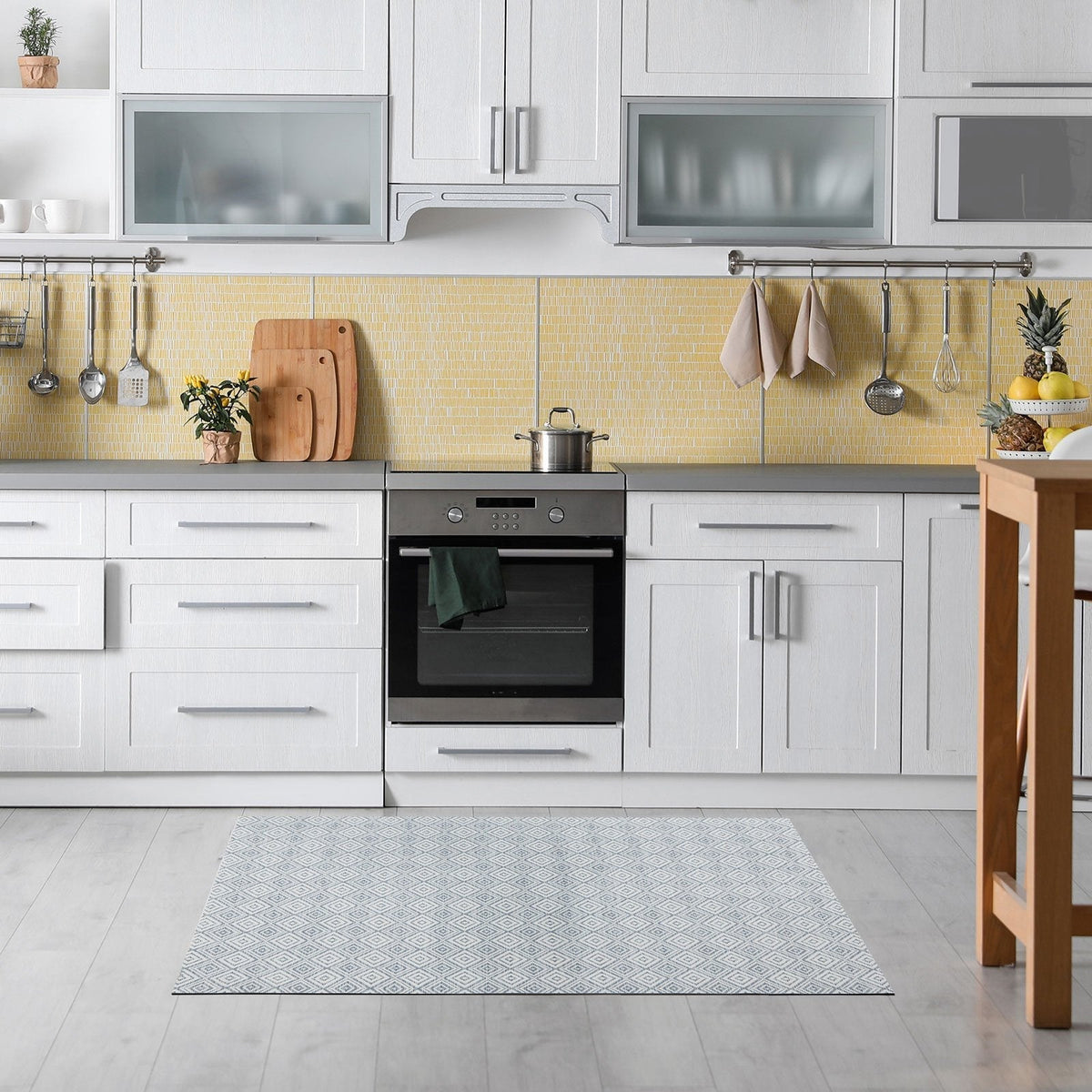 ✂ Vinyl-Küchenläufer | Vinyl Küchenteppich | Pflegeleicht | Unempfindlich