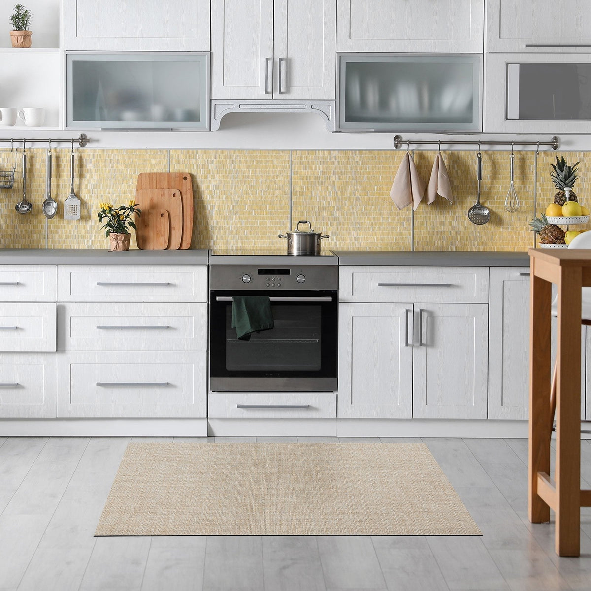 ✂ Vinyl-Küchenläufer | Vinyl Küchenteppich | Pflegeleicht | Unempfindlich