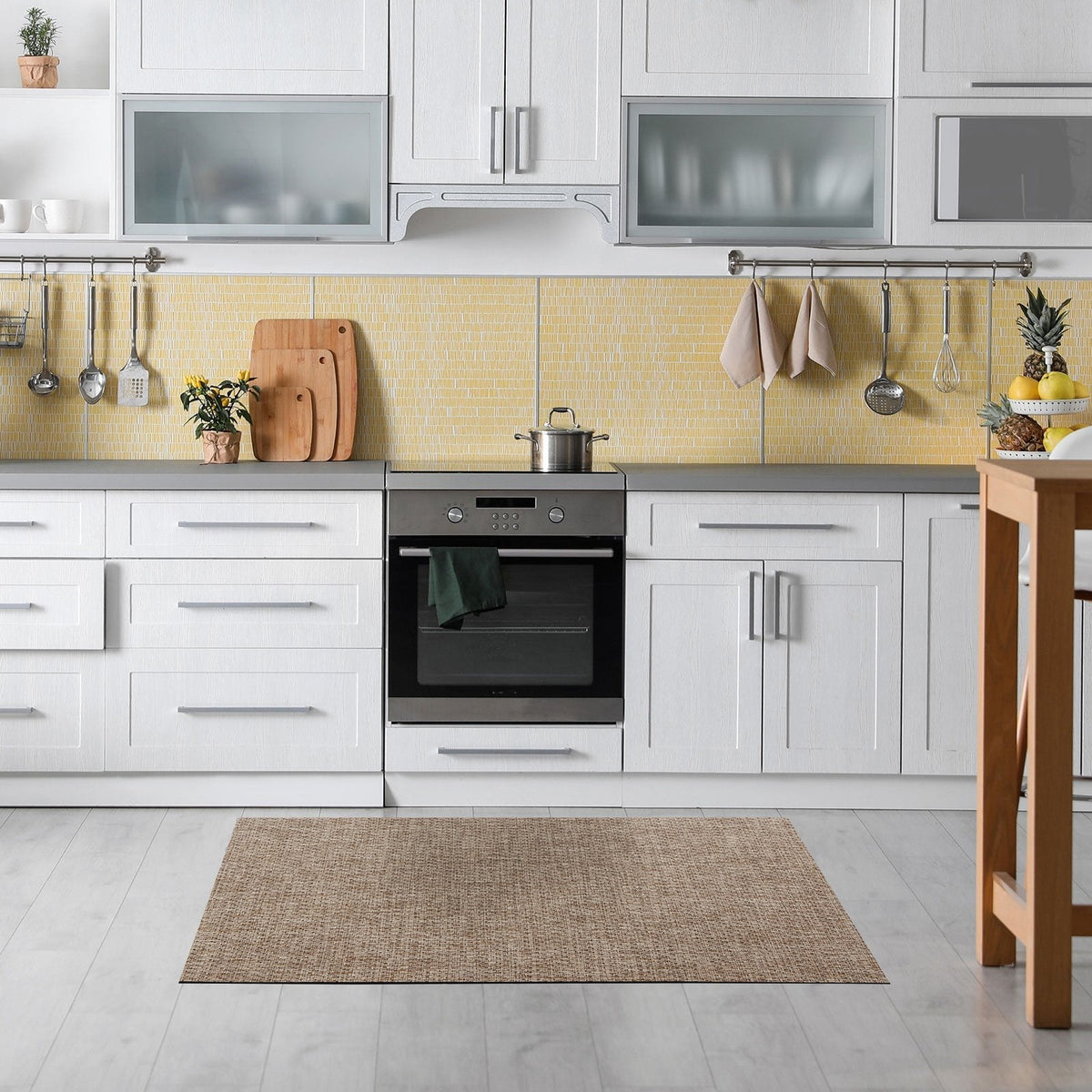 ✂ Vinyl-Küchenläufer | Vinyl Küchenteppich | Pflegeleicht | Unempfindlich