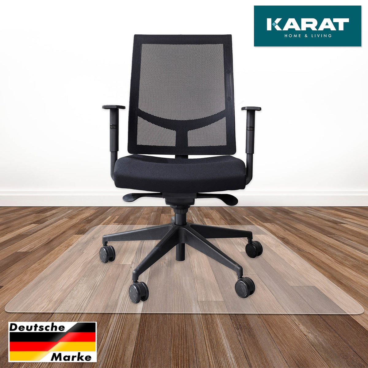 ✂ Bodenschutzmatte für Hartböden aus Polycarbonat | Transparent