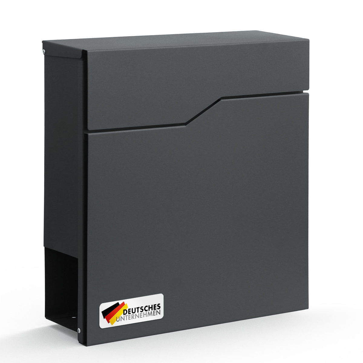 Briefkasten | Jean | Stabiler Stahlbriefkasten mit Zeitungsfach und großer Einwurfklappe