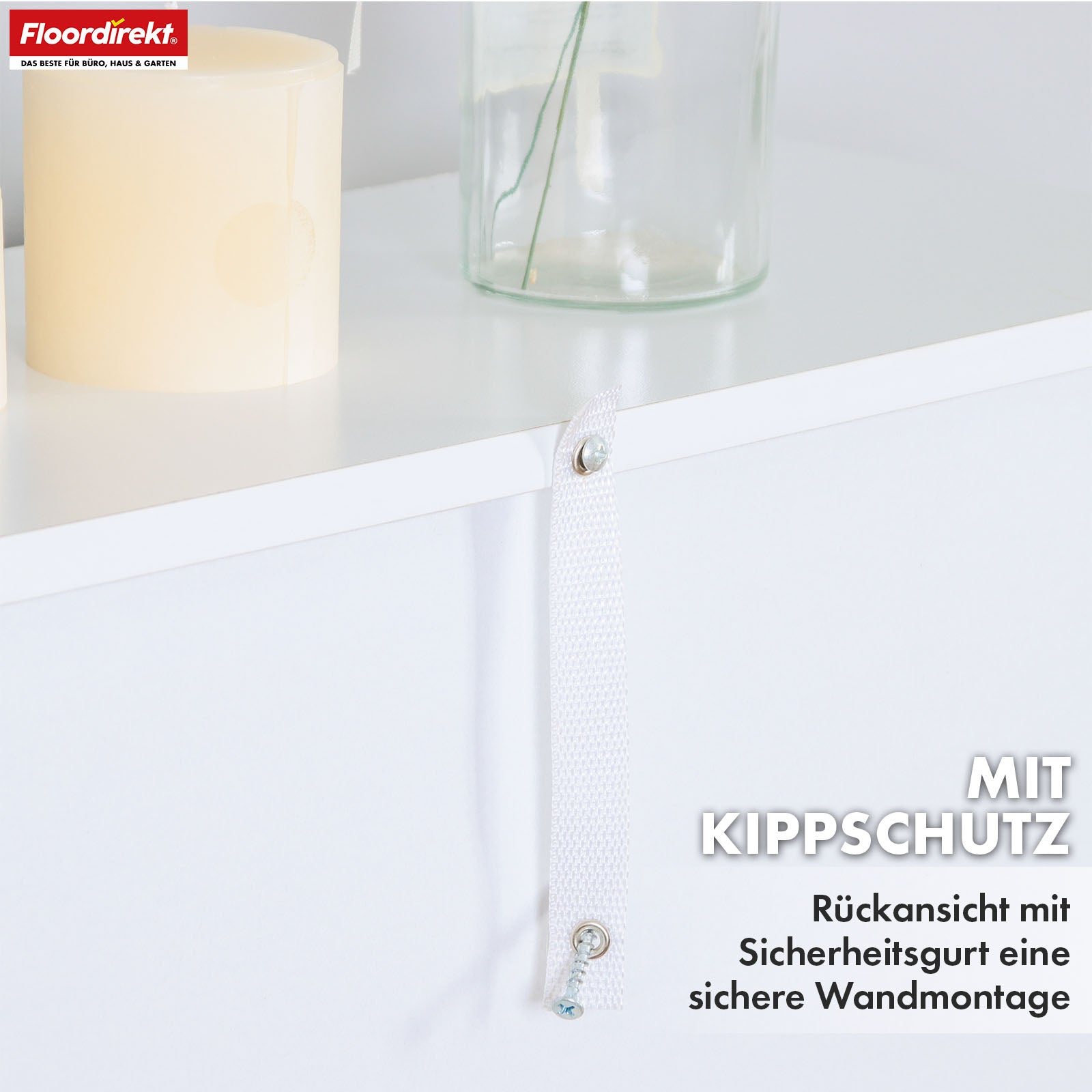 Bücherregal | Maine | Weißes Standregal aus Holz mit 3/4/6 Etagen | Offen & platzsparend für Wohnzimmer, Büro & mehr