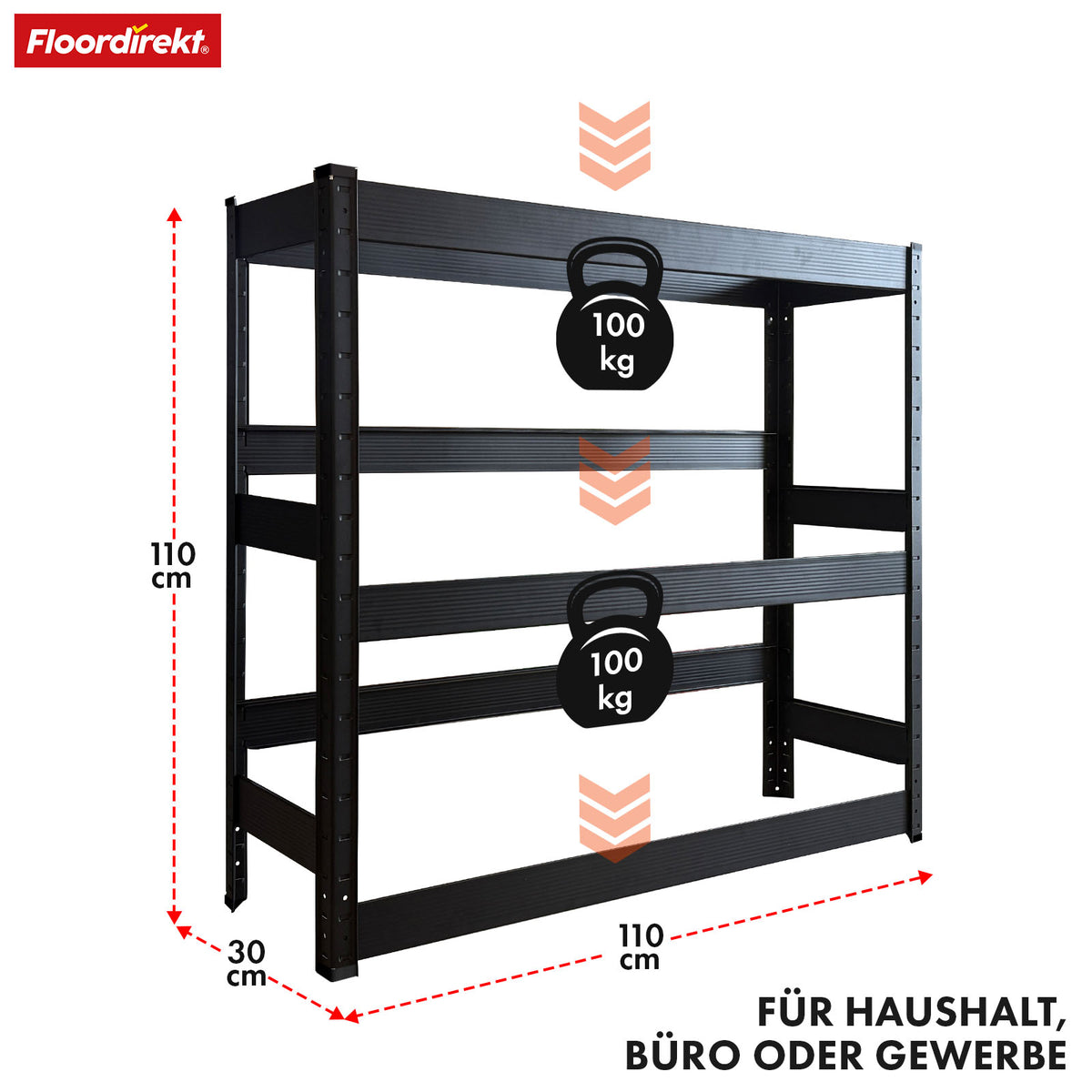 Flaschenkastenständer | Osaka | Getränkekistenregal aus pulverbeschichtetem Stahl für 3 bis 9 Kästen