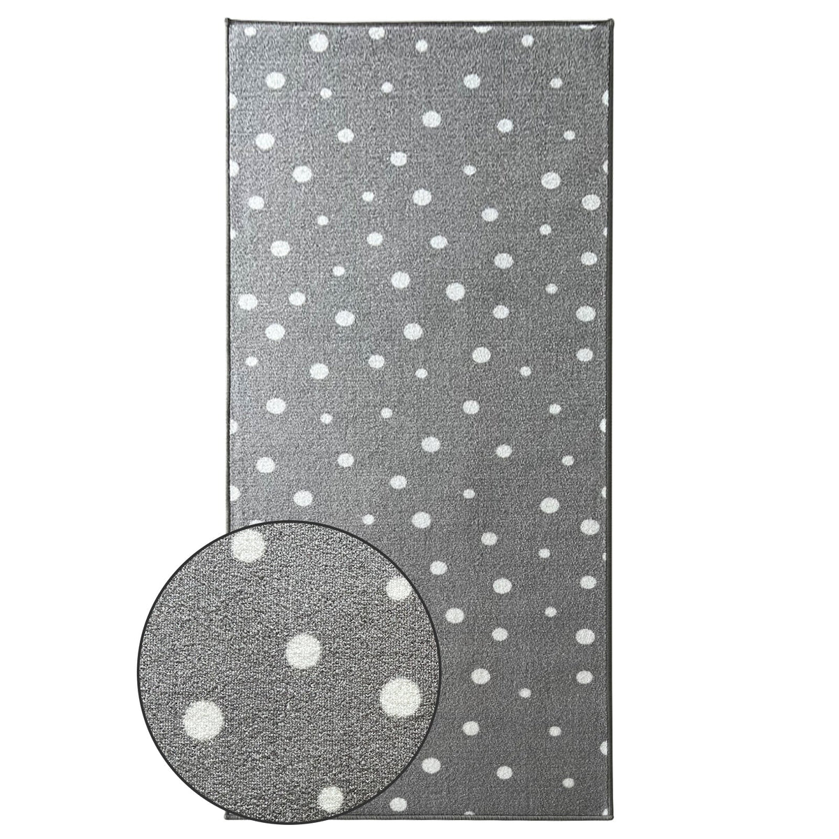✂ Teppichläufer Dots&Stars | Kinderteppich für Jungen und Mädchen | Robust und Pflegeleicht | In zwei Designs