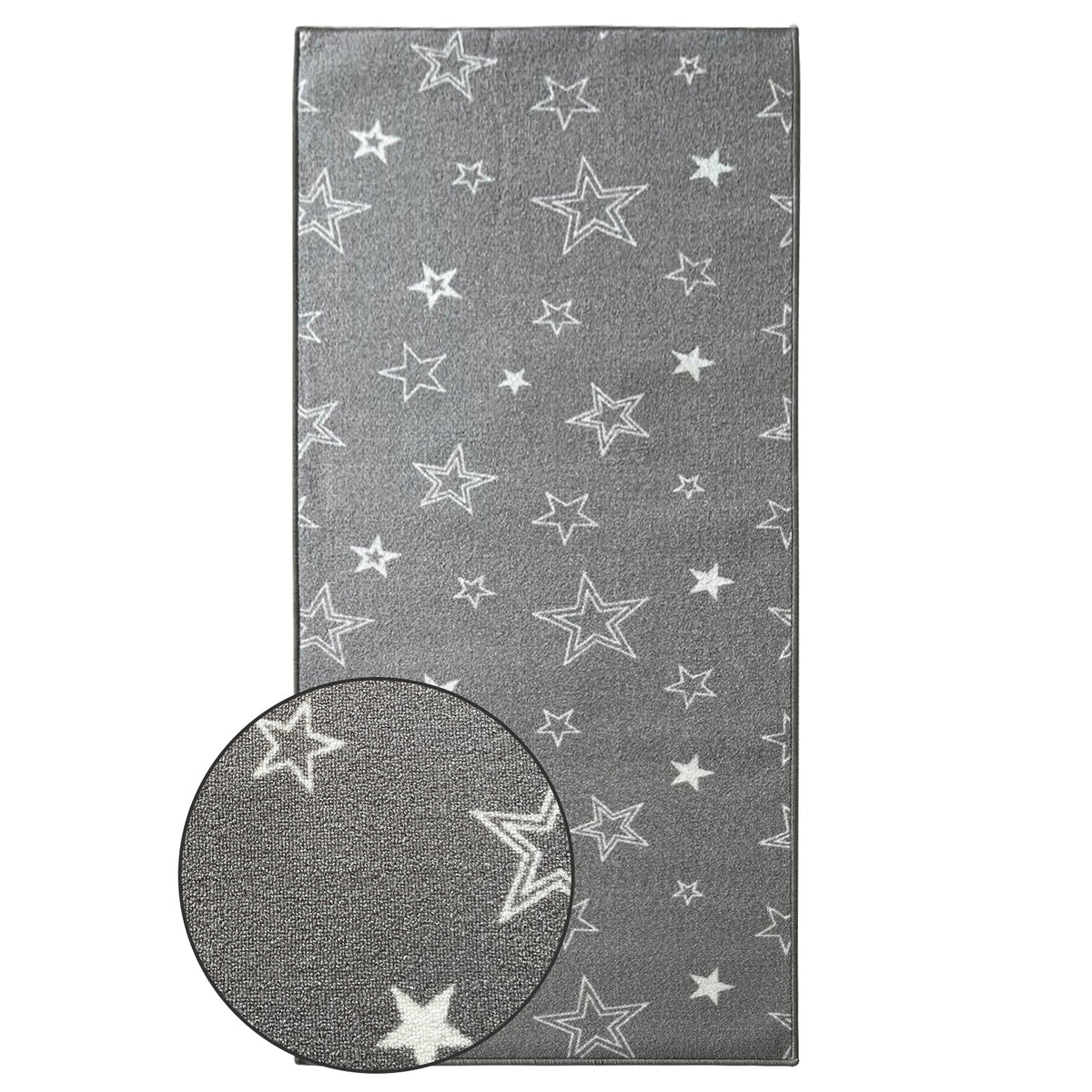 ✂ Teppichläufer Dots&Stars | Kinderteppich für Jungen und Mädchen | Robust und Pflegeleicht | In zwei Designs