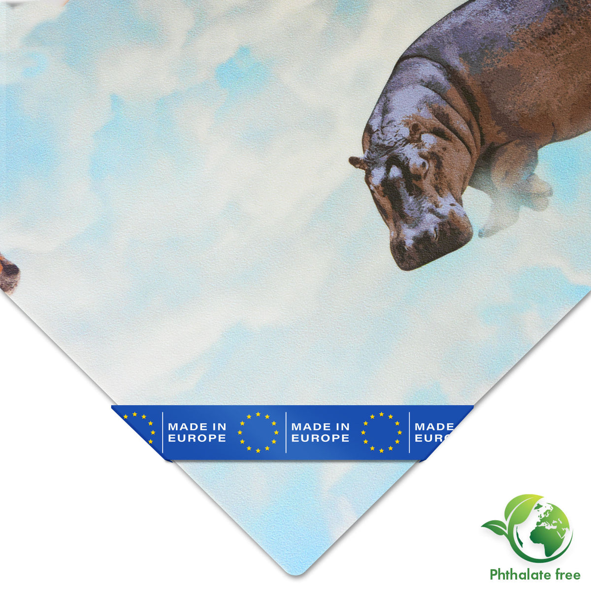 3D CV-Belag | Clouds Safari | Vinyl-Bodenbelag mit realistischem Tier- & Wolkendesign