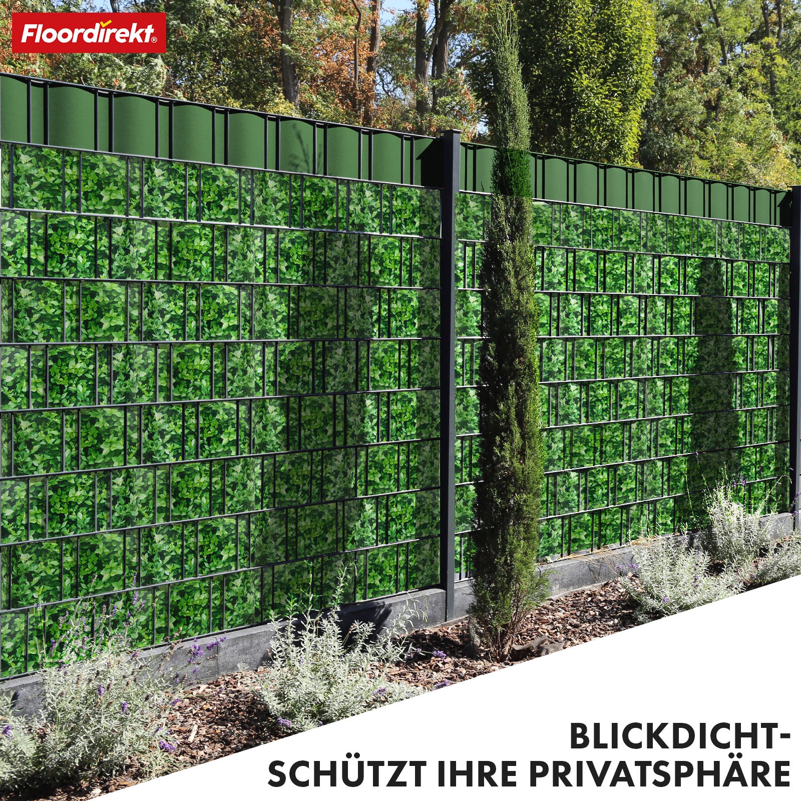 PVC-Sichtschutzstreifen | Für Gittermatten-Zäune | Effektiver Sichtschutz