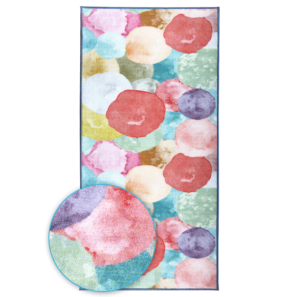 ✂ Teppichläufer Ballons&Rockets | Kinderteppich für Jungen und Mädchen | Robust und Pflegeleicht | In zwei Designs