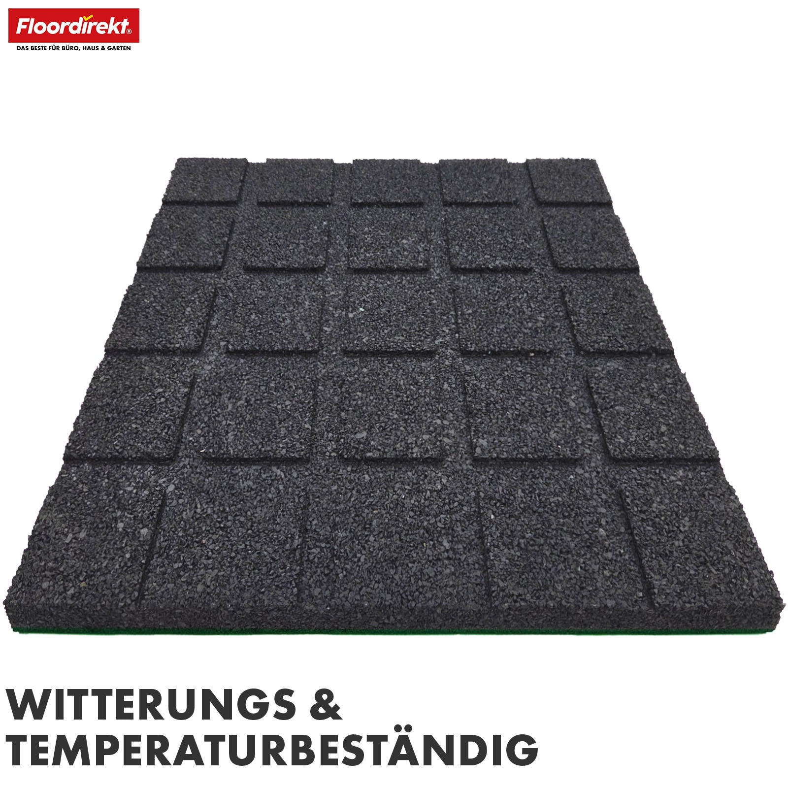 Fallschutzmatte | Play Protect | Universelle & wetterfeste Bodenschutzmatte mit Drainage | In vielen Farben | 50 x 50 cm