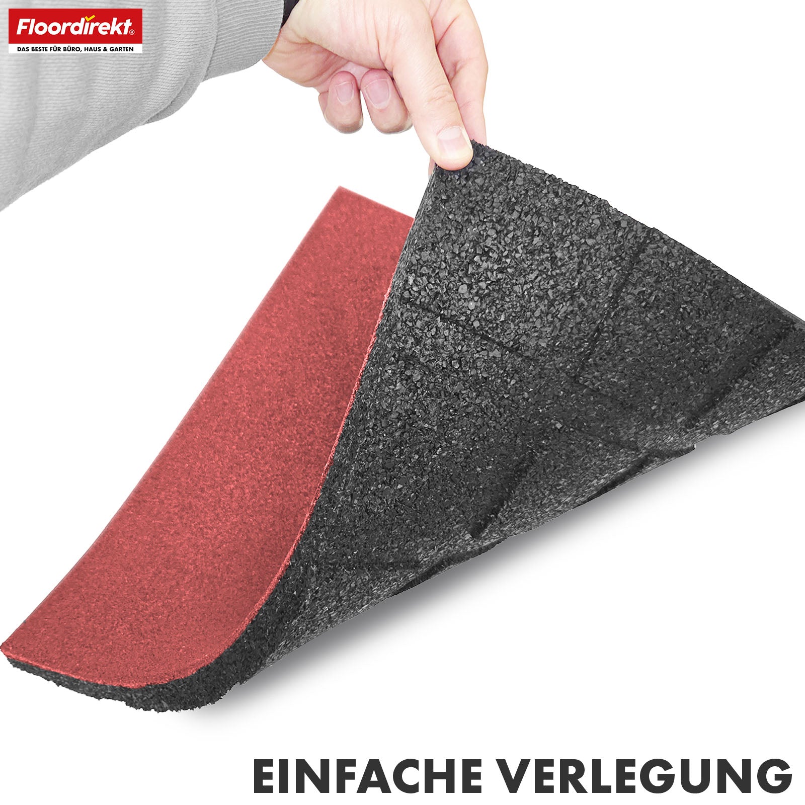 Fallschutzmatte | Play Protect | Universelle & wetterfeste Bodenschutzmatte mit Drainage | In vielen Farben | 50 x 50 cm
