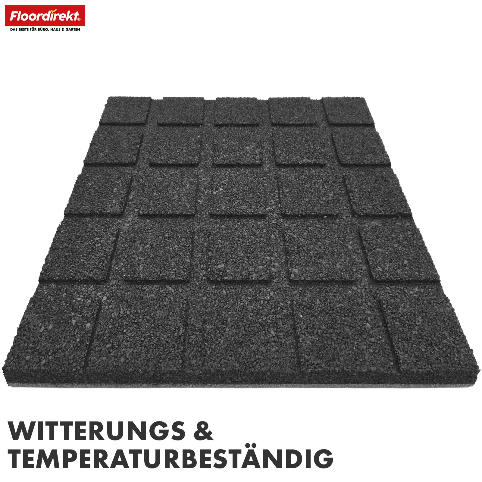 Fallschutzmatte | Play Protect | Universelle & wetterfeste Bodenschutzmatte mit Drainage | In vielen Farben | 50 x 50 cm