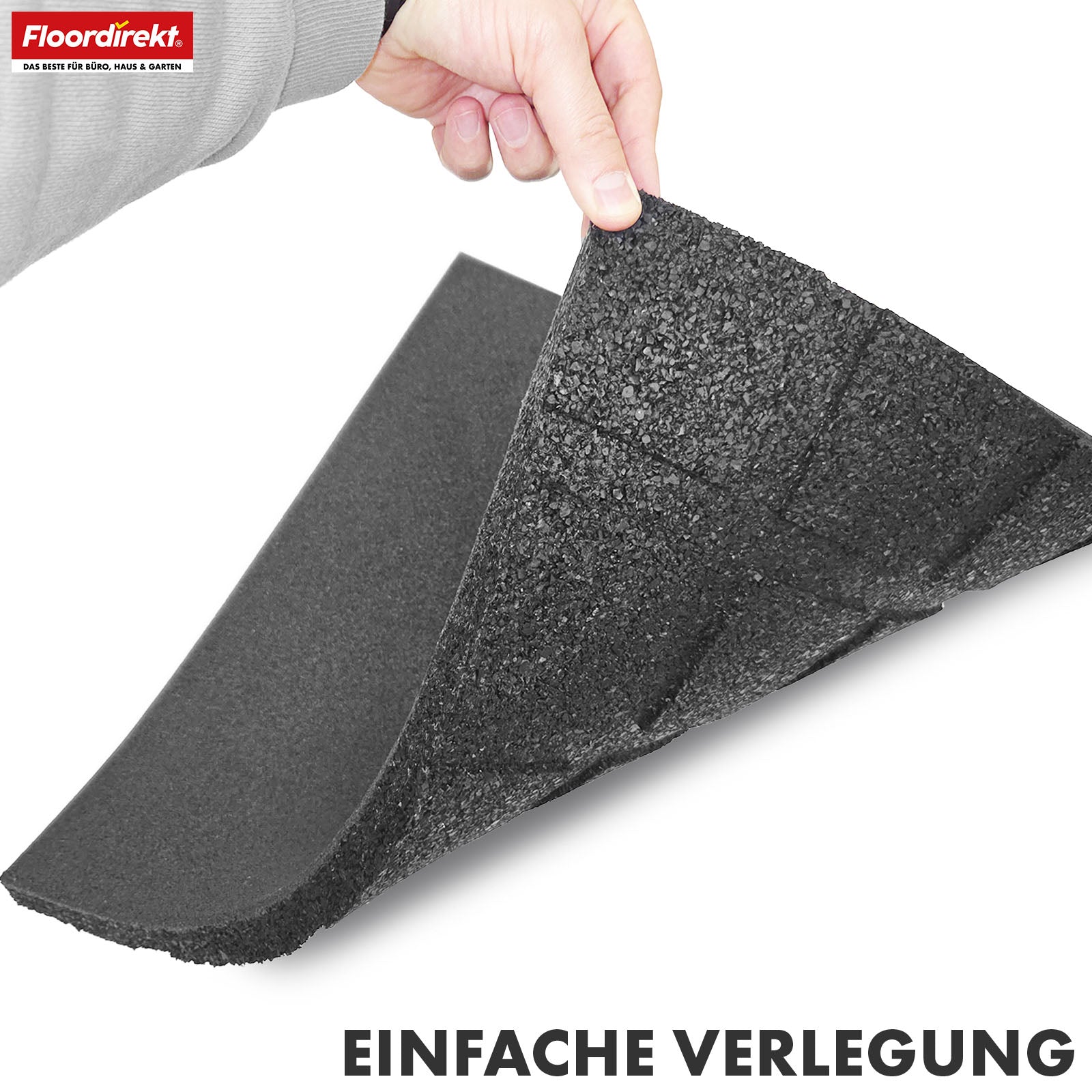 Fallschutzmatte | Play Protect | Universelle & wetterfeste Bodenschutzmatte mit Drainage | In vielen Farben | 50 x 50 cm