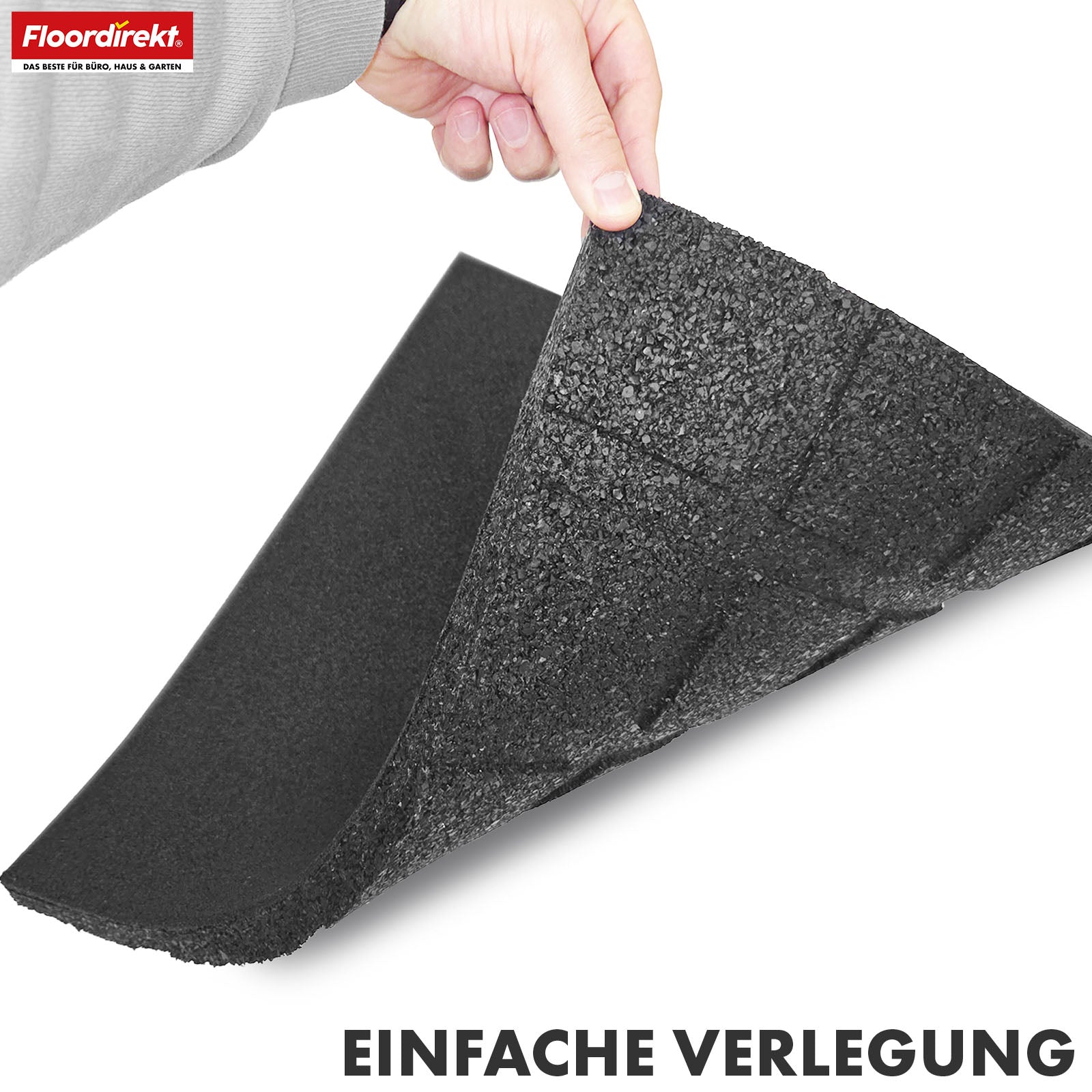 Fallschutzmatte | Play Protect | Universelle & wetterfeste Bodenschutzmatte mit Drainage | In vielen Farben | 50 x 50 cm