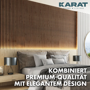 Akustikpaneele in Holzoptik | Zeitloses Design für eine angenehme Raumakustik | Erhältlich in 3 Designs und 2 Größen