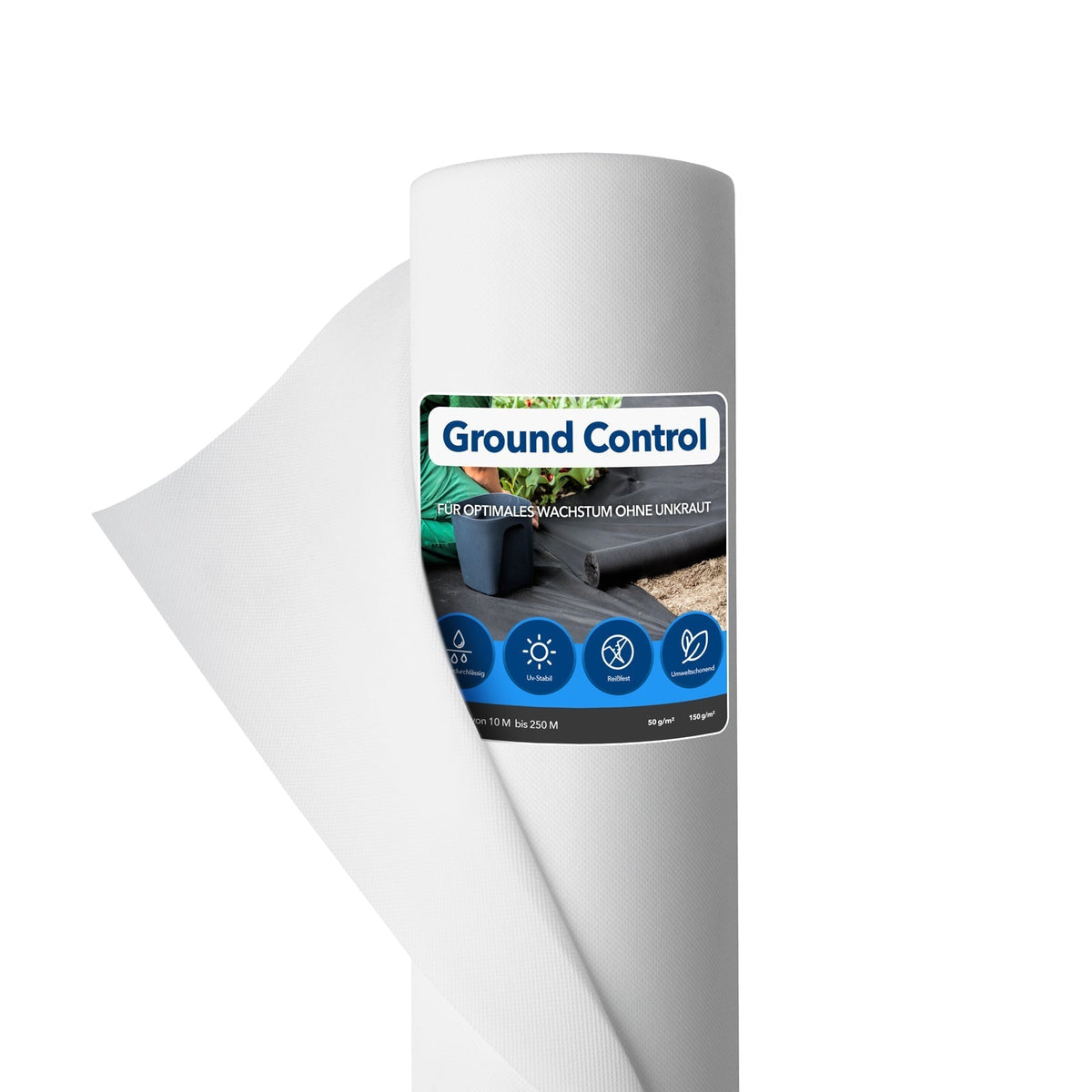 ✂ Unkrautvlies Ground Control | Weiss | Bis 150 g/m² | Vielseitig einsetzbar
