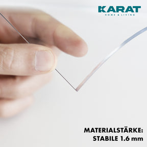 Transparente Tischfolie mit geradem Schnitt | Crystal | Kristallklare Schutzfolie für Tische | Maßgeschneiderter Zuschnitt