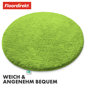 Badematte | Sky | Badteppich in Rund | Dichtes, flauschiges Wohlgefühl für Ihr Zuhause