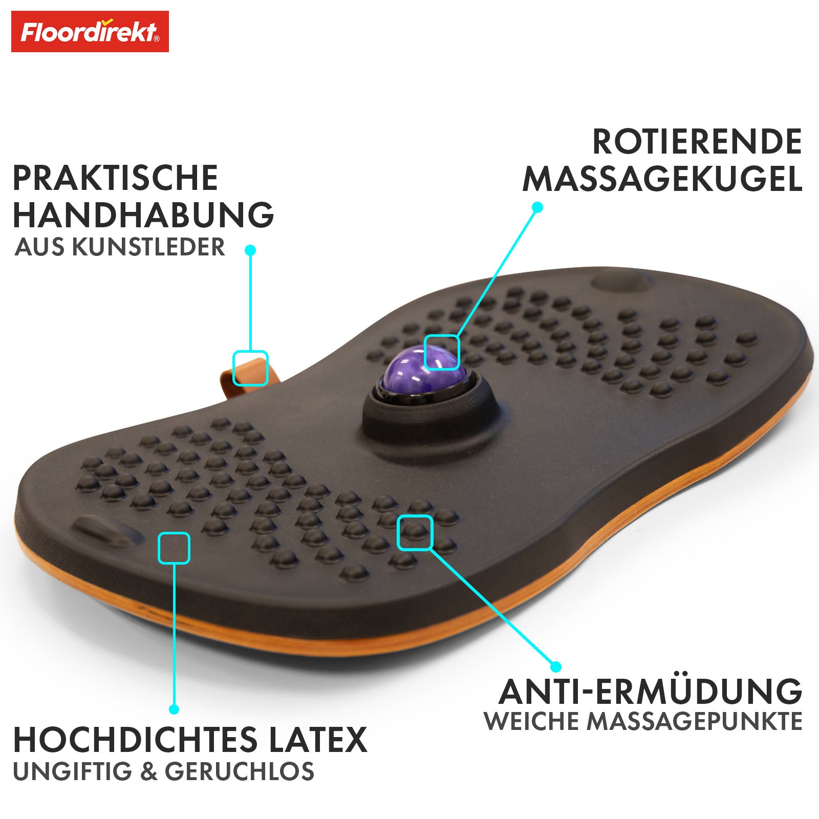 Balance Board | Hawaii | Anti-Ermüdungsmatte für Stehtische in Büro & Home Office | Arbeitsplatzmatte in zwei Ausführungen erhältlich