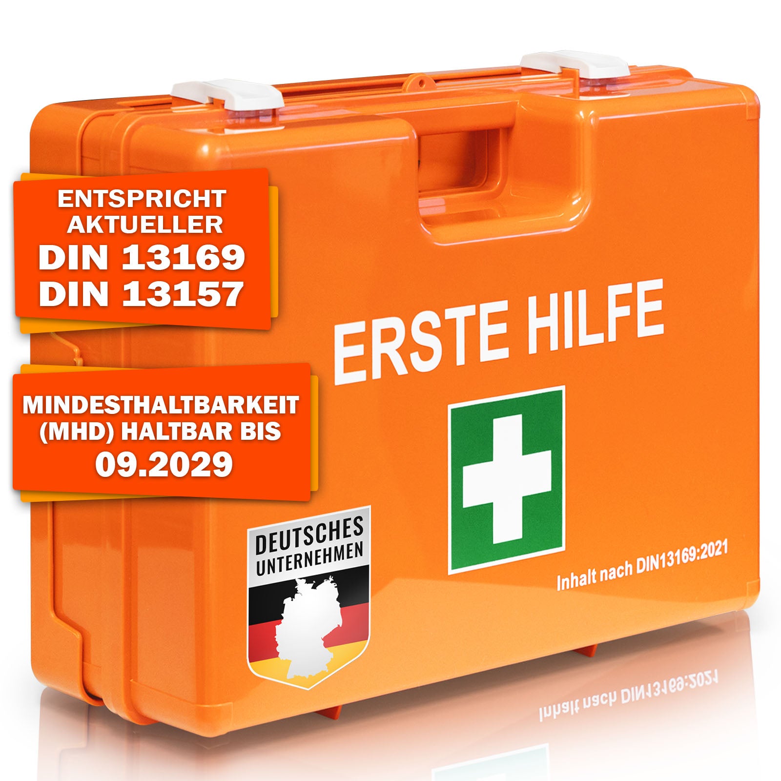 Erste-Hilfe-Koffer | Mittel | DIN 13169 | Für mittelgrosse Betriebe