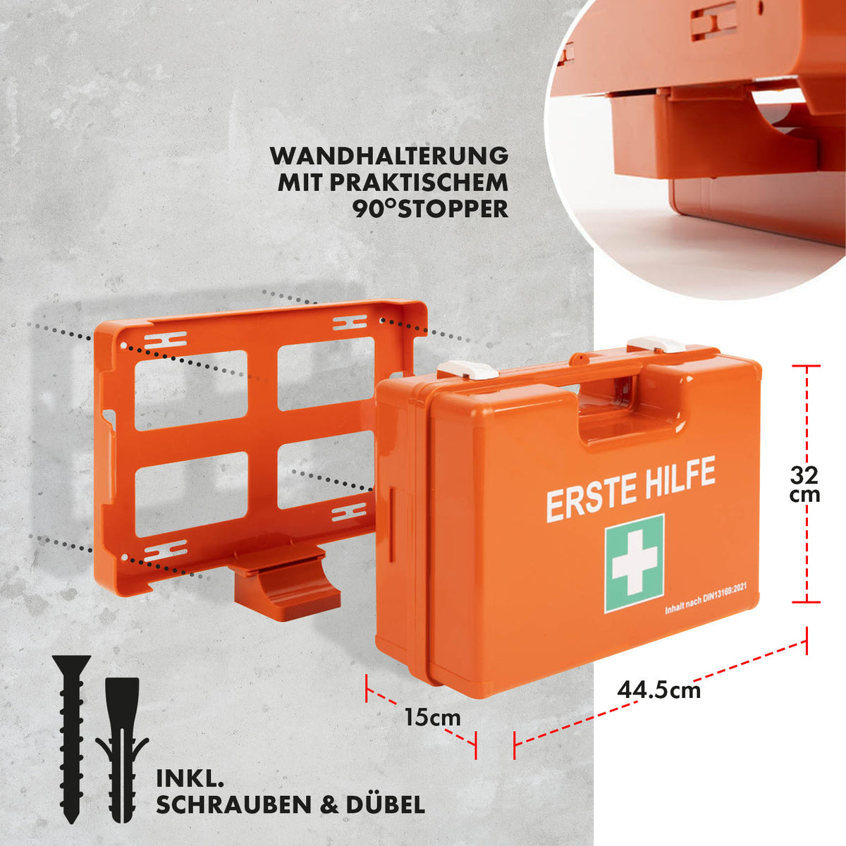 Erste-Hilfe-Koffer | Gross | DIN 13169 | Für grosse Betriebe