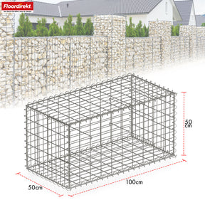 Gabionenkorb | Lenox | Verzinkter Stahlkorb für dekorativen Sichtschutz und Gartenprojekte
