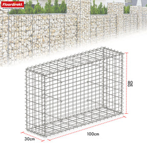 Gabionenkorb | Lenox | Verzinkter Stahlkorb für dekorativen Sichtschutz und Gartenprojekte
