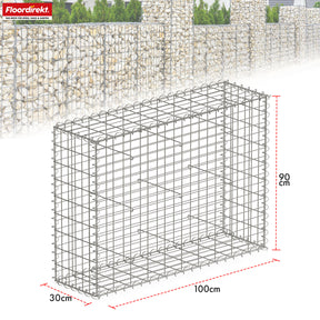 Gabionenkorb | Lenox | Verzinkter Stahlkorb für dekorativen Sichtschutz und Gartenprojekte