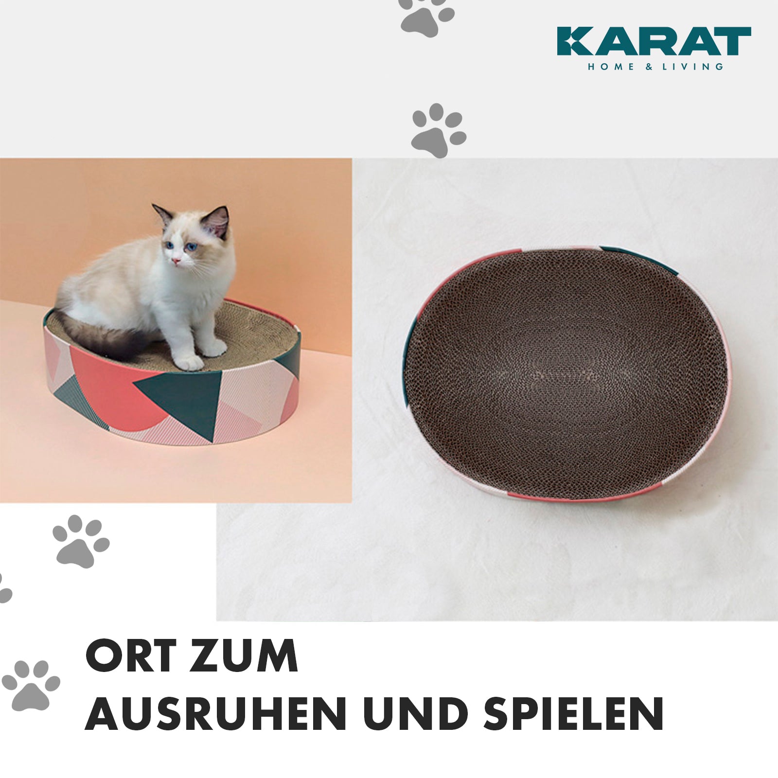 Kratzpappe für Katzen | Kratzmöbel aus Qualitäts-Pappe | Kratzbrett in drei Ausführungen