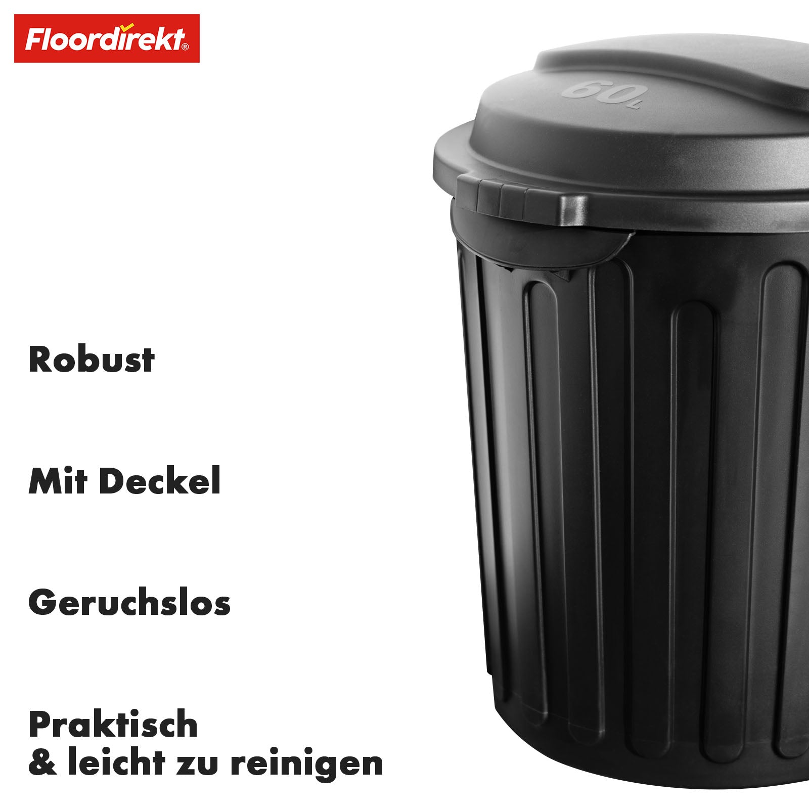 Mülleimerdeckel Kunststoff Robuster Mülleimerdeckel Aus Kunststoff – Passend Für Kleine & Mittlere Eimer, Wetterfest, Einfach Zu Montieren, Für Drinnen & Draußen