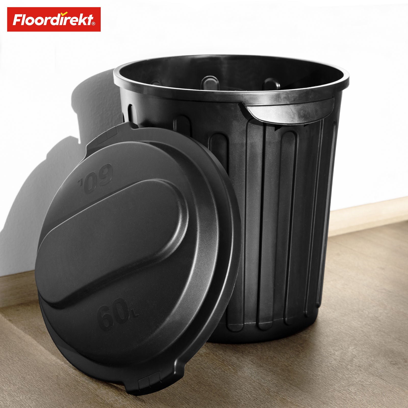 Mülleimer | Robin | 60L Abfalleimer mit Deckel