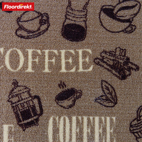 Teppich-Läufer nach Maß | Coffee | Kaffee-Motive, Rutschhemmend, Individuell Anpassbar