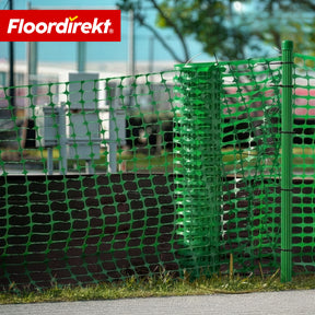 Absperrzaun Chester Set inkl. 20 Zaunpfosten & Kabelbindern | Bauzaunnetz 30 m / 50 m | Garten- & Warnzaun