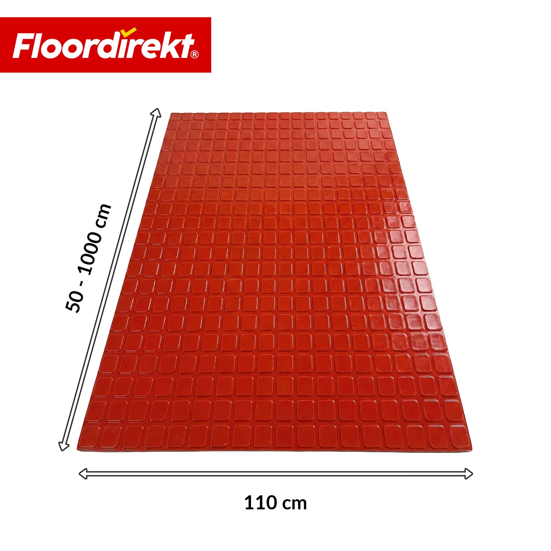 PVC-Bodenbelag | Check Quadra | Quadrat-Optik | Rutschfest & Pflegeleicht | Meterware / Zuschnitt nach Maß | 110 cm Breite