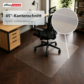 Bodenschutzmatte Floorfit nach Maß | Transparent matt | Für Hartböden, Parkett, Laminat & Vinyl
