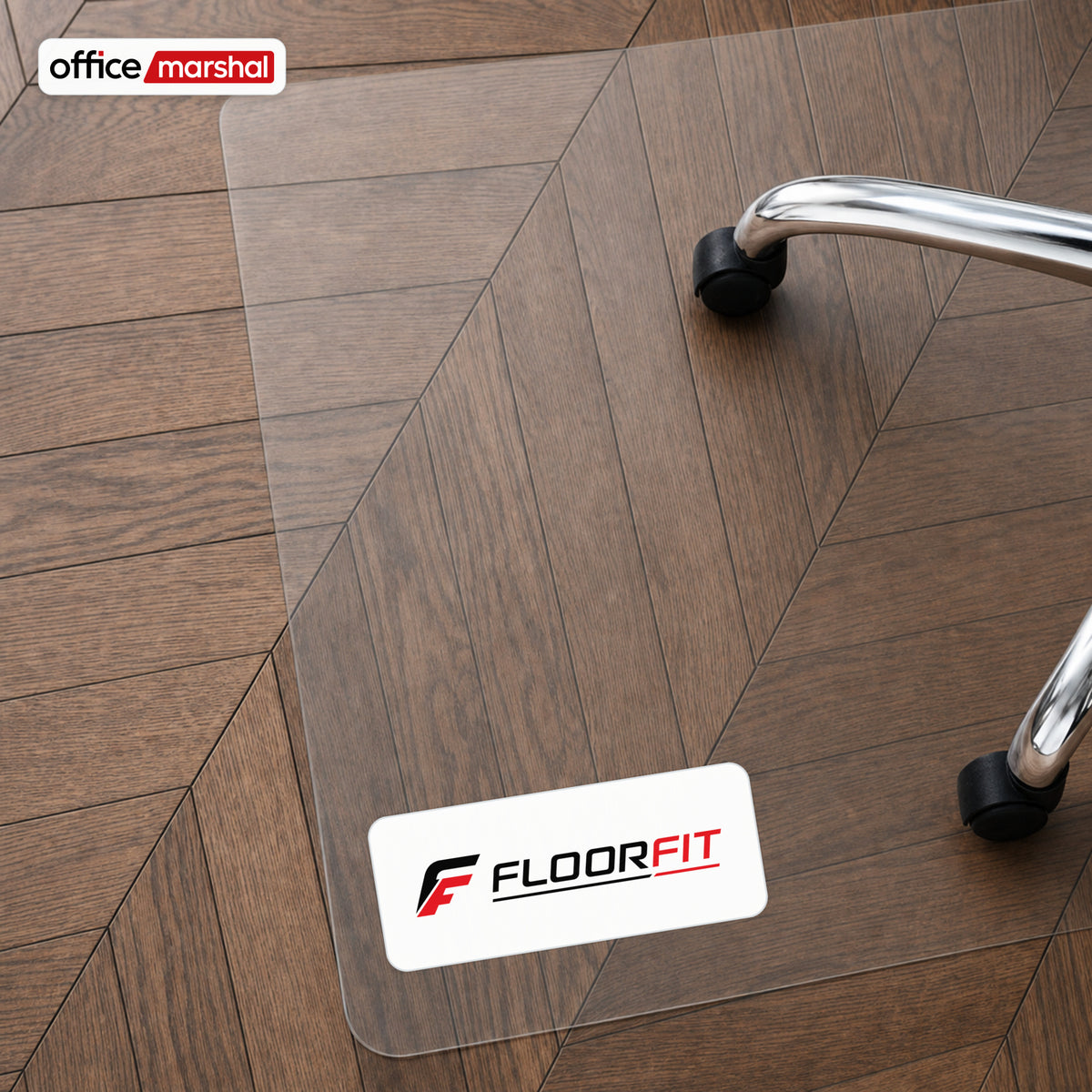 Bodenschutzmatte Floorfit nach Maß | Transparent matt | Für Hartböden, Parkett, Laminat & Vinyl