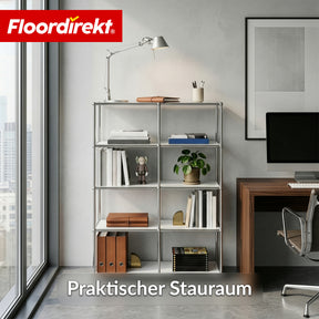 Metallregal | Concept Epure MK-015 | Offenes Standregal mit 5 Ablagen | Bücherregal & Raumteiler Metall