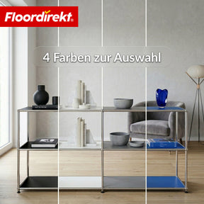 Metallregal | Concept Epure MK-030 | Standregal mit 3 Ablagen & Stauraumfach | Sideboard & Aufbewahrungsregal