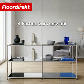 Metallregal | Concept Epure MK-030 | Standregal mit 3 Ablagen & Stauraumfach | Sideboard & Aufbewahrungsregal