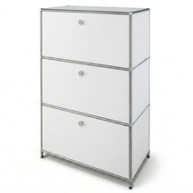 Metallschrank | Concept Epure MK-129 | Sideboard mit 3 verschließbaren Fächern | Moderner Aufbewahrungsschrank
