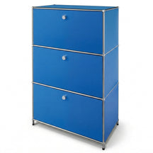 Metallschrank | Concept Epure MK-129 | Sideboard mit 3 verschließbaren Fächern | Moderner Aufbewahrungsschrank