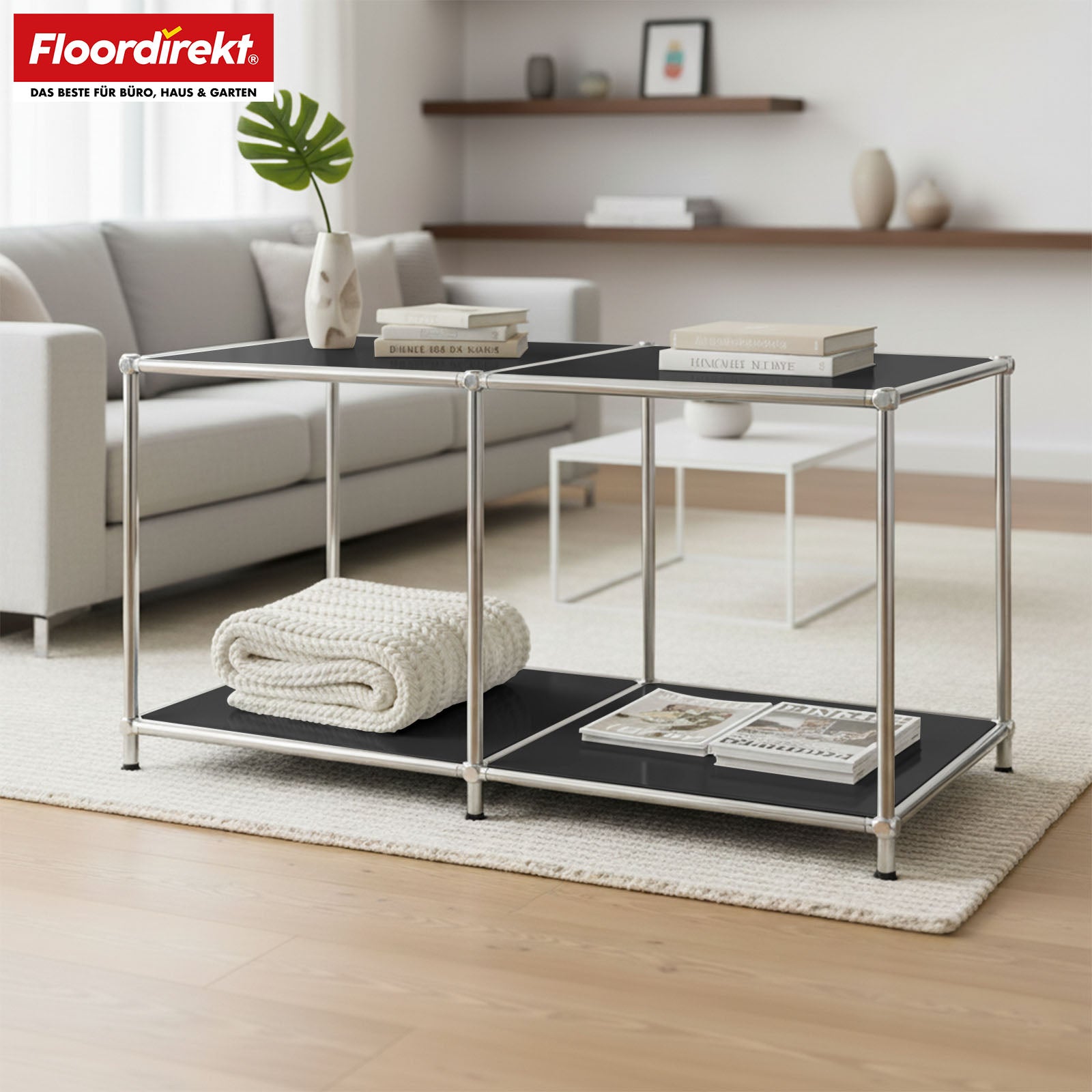 Metallregal | Concept Epure MK-016 | Sideboard & Ablageregal mit offenen Flächen | In mehreren Farben erhältlich