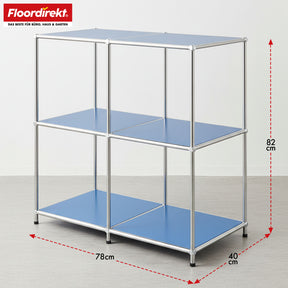 Metallregal | Concept Epure MK-027 | Offenes 3-stöckiges Sideboard & Ablageregal | In mehreren Farben erhältlich