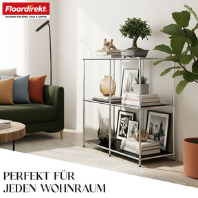 Metallregal | Concept Epure MK-027 | Offenes 3-stöckiges Sideboard & Ablageregal | In mehreren Farben erhältlich