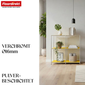 Metallregal | Concept Epure MK-027 | Offenes 3-stöckiges Sideboard & Ablageregal | In mehreren Farben erhältlich