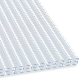Doppelstegplatte | 60,5 x 121 cm | Polycarbonat | Für Gewächshaus & Überdachung