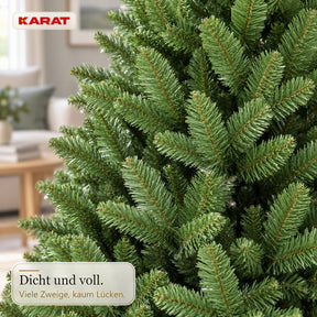 Künstlicher Weihnachtsbaum | Evergreen | Dichte Fichtenoptik mit Metallständer | 150–240 cm