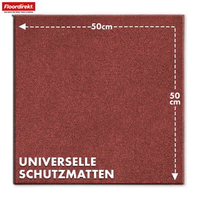 Fallschutzmatte | Play Protect | Universelle & wetterfeste Bodenschutzmatte mit Drainage | In vielen Farben | 50 x 50 cm