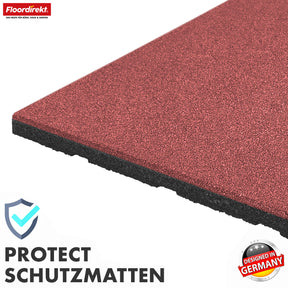 Fallschutzmatte | Play Protect | Universelle & wetterfeste Bodenschutzmatte mit Drainage | In vielen Farben | 50 x 50 cm