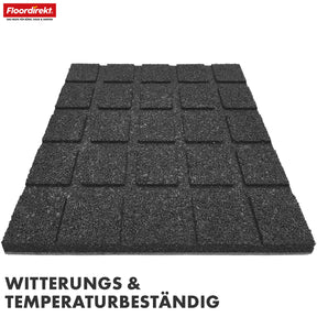 Fallschutzmatte | Play Protect | Universelle & wetterfeste Bodenschutzmatte mit Drainage | In vielen Farben | 50 x 50 cm